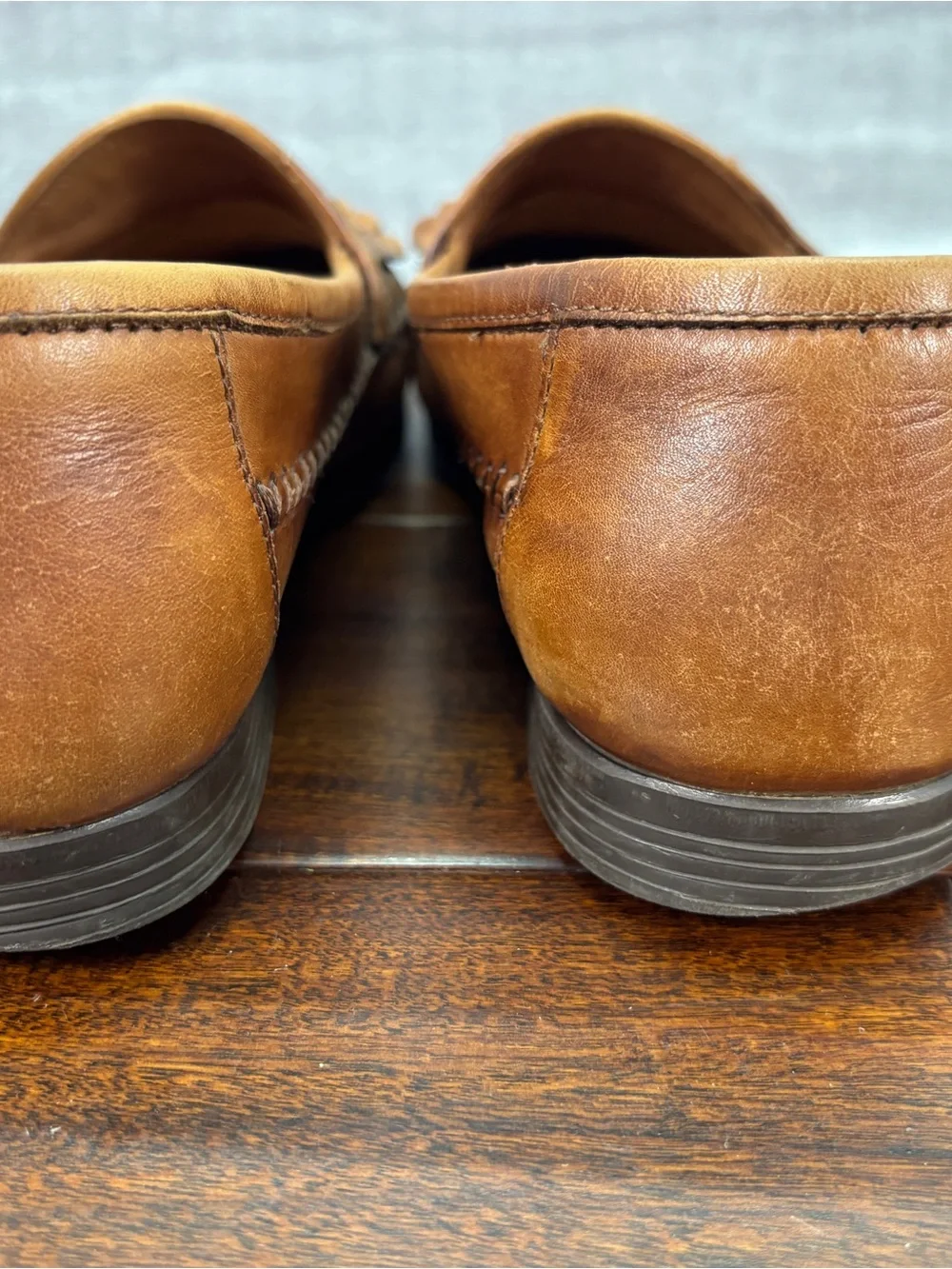 Giorgio Brutini Traveller Tan Leather Tassel Loafers 9 Slip on Boat Yacht Shoe